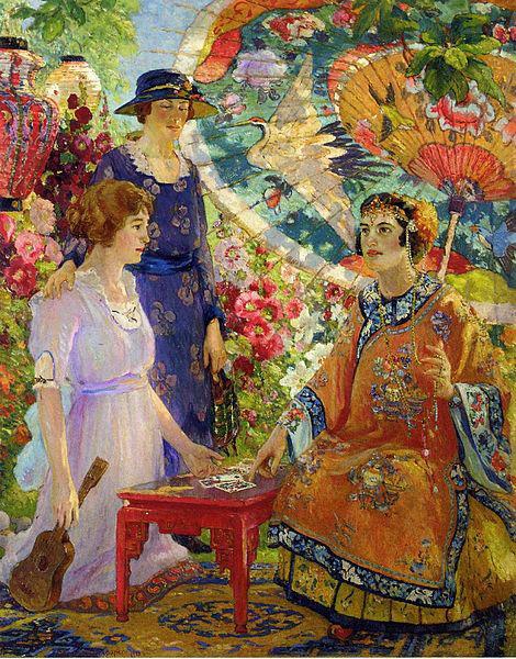 Colin Campbell Cooper Fortune Teller France oil painting art